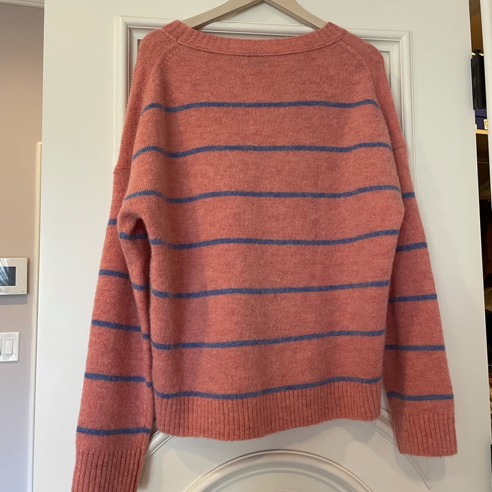 NWT pink and blue J Crew sweater